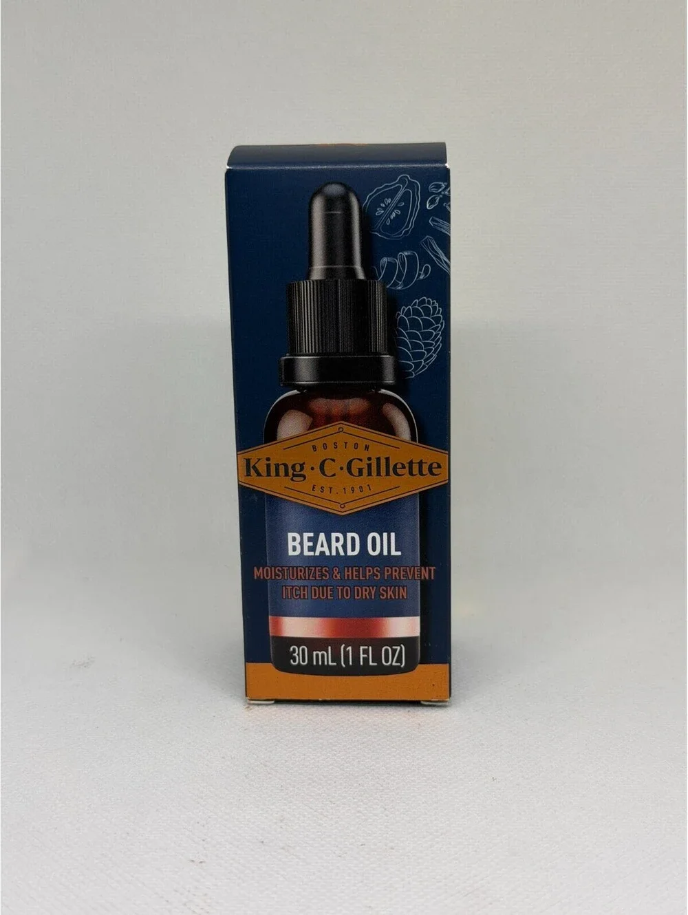 King C. Gillette Beard Oil for Men Argan Moisturize and Soften Beard 1 Pack